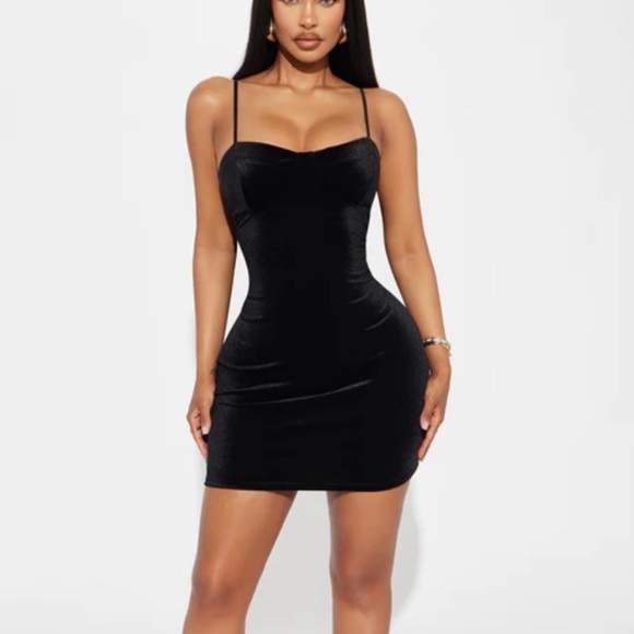 Fashion Nova Dresses & Skirts - Black Velvet Dress